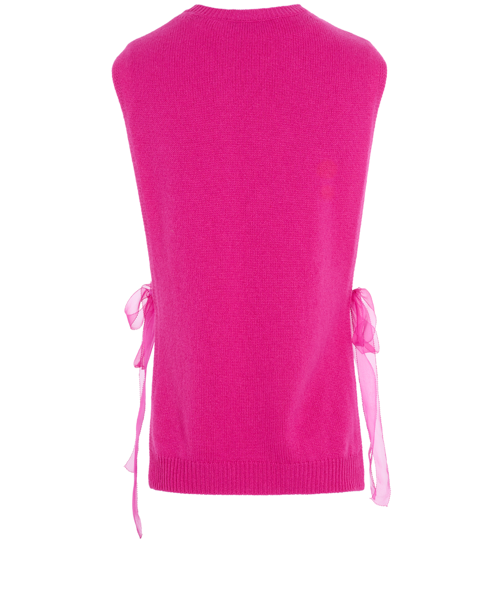 Valentino Side Tie Vest, &pound;250, Clothing, Pink, Cashmere, Back view
