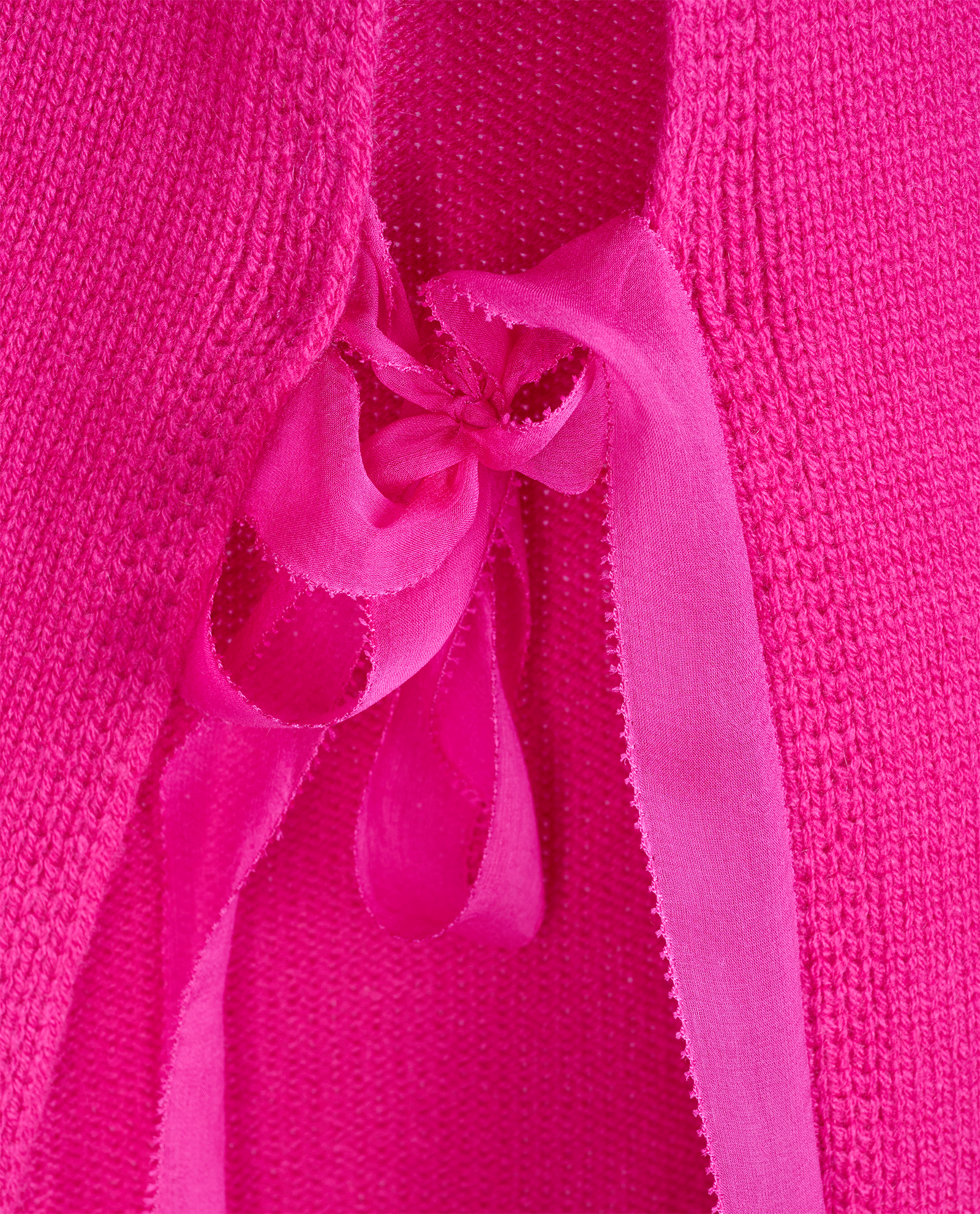 Valentino Side Tie Vest, &pound;250, Clothing, Pink, Cashmere, Other view