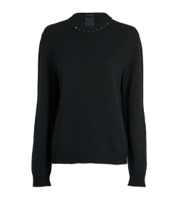 Valentino Rockstud Jumper, Mens, Cashmere, Black, Sz S, 3*