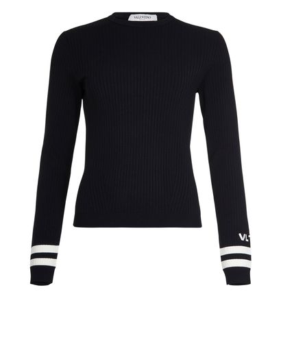 Valentino Ribbed Jumper, front view
