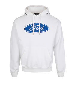 Versace X Ford Limited Edition Hoodie, Mens, Cotton, White, Sz S, 3*