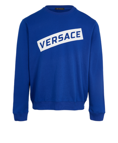 Versace Logo Print Jumper, front view
