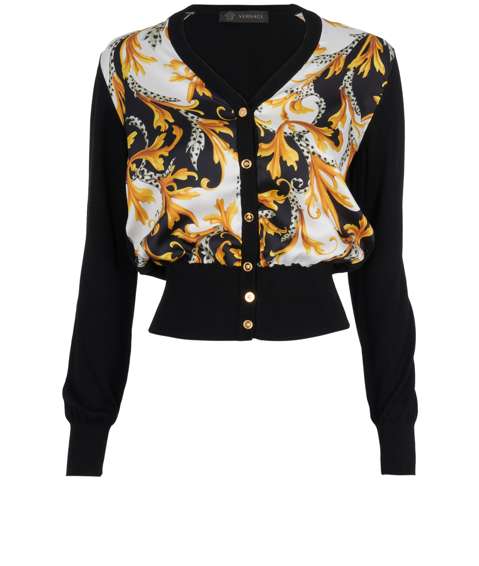 Wool Jumper Versace Baroque Jumper I ♡ Baroque Zip Sweatshirt VERSACE - Main Image