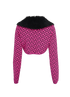 Versace Cropped Cardigan, back view