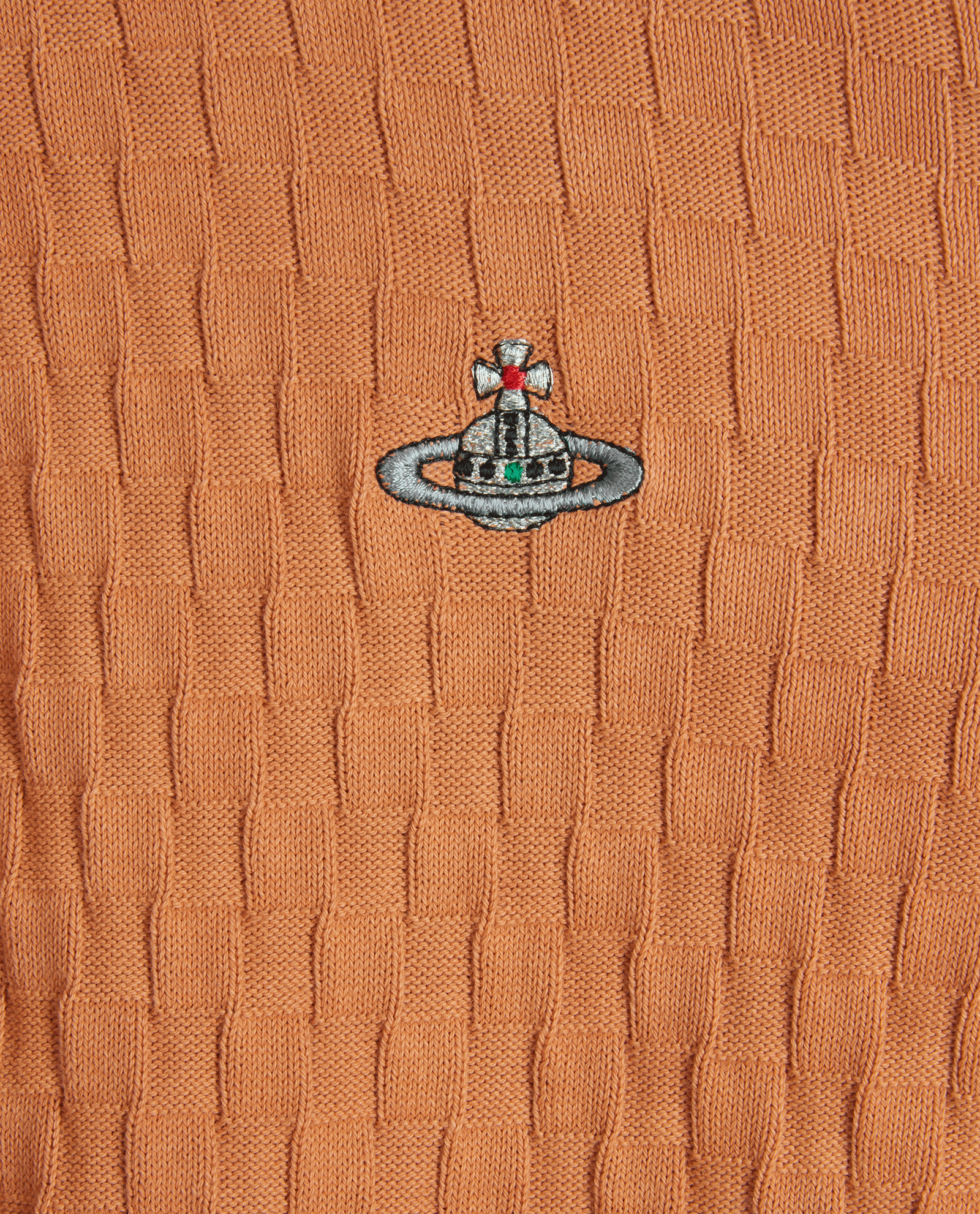 Vivienne Westwood Check Cardigan, &pound;95, Clothing, Orange, Cotton, Other view