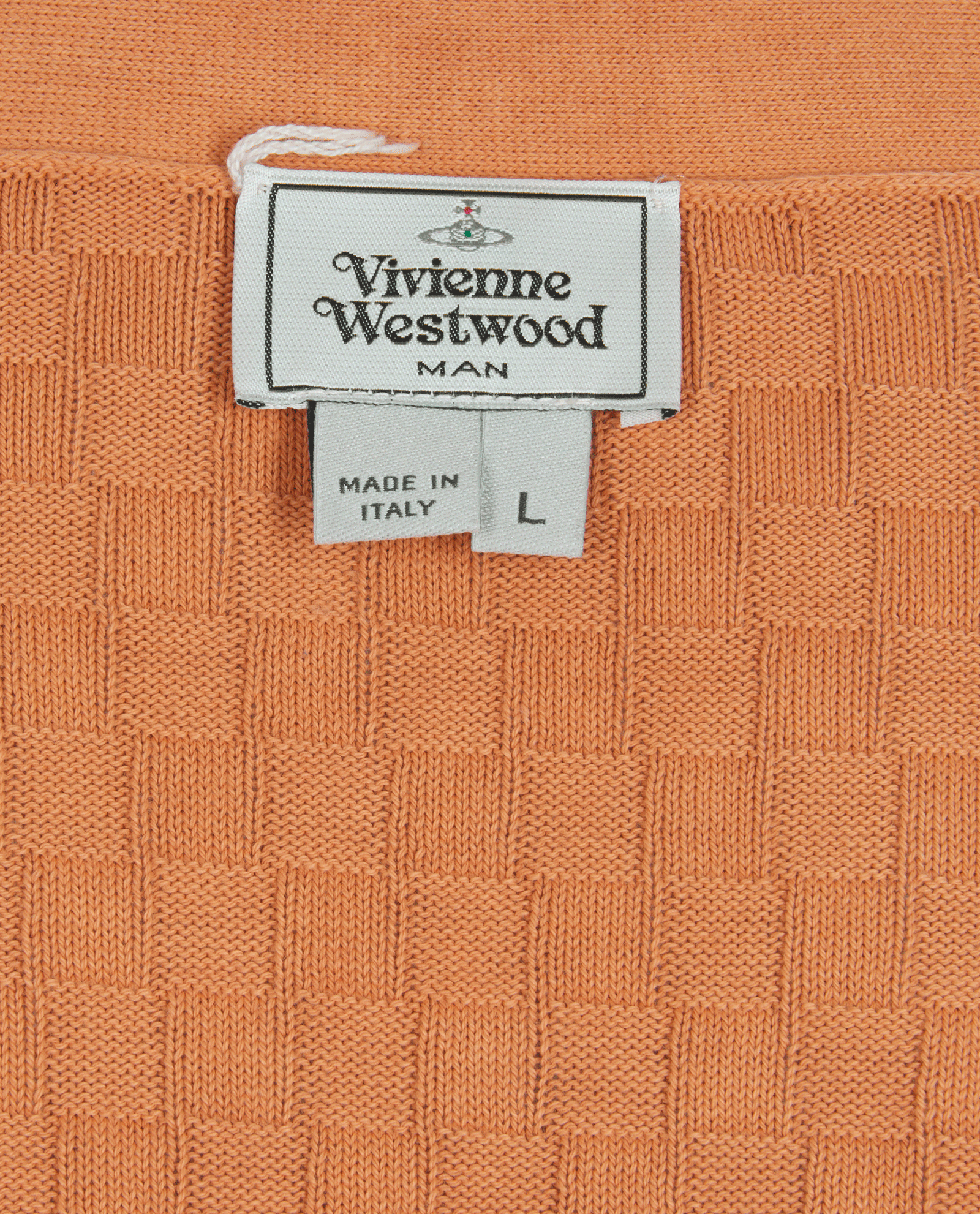 Vivienne Westwood Check Cardigan, &pound;95, Clothing, Orange, Cotton, Other view
