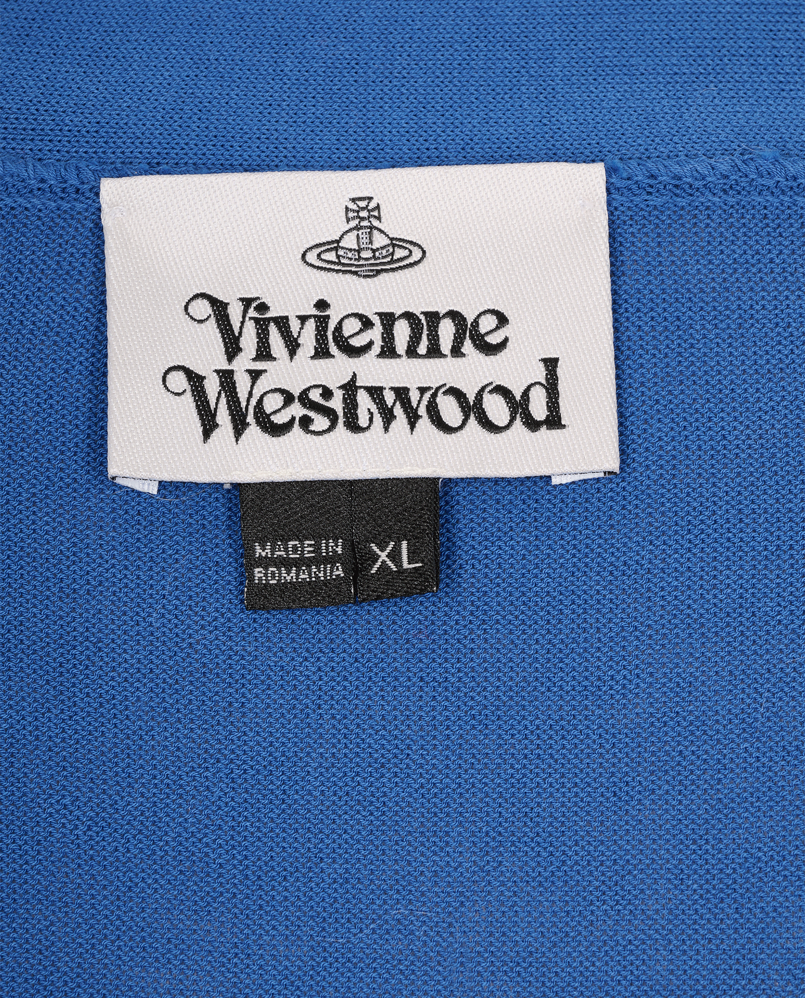 Vivienne Westwood Orb Embroidered Cardigan, &pound;110, Clothing, Blue, Cotton, Other view