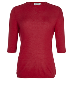 YSL 3/4 sleeve KnittedJumper, cashmere/silk, red, 16, 2*