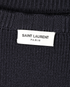 Saint Laurent Button-Shoulder Jumper, £295, Clothing, Navy, Cotton/Wool, Other view