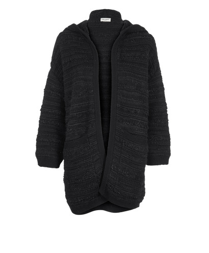 Saint Laurent Hooded Cardigan, front view