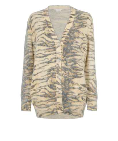Saint Laurent 2015 Animal Print Cardigan, front view