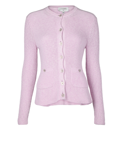 Chanel Embellished Button Knit Cardigan, front view