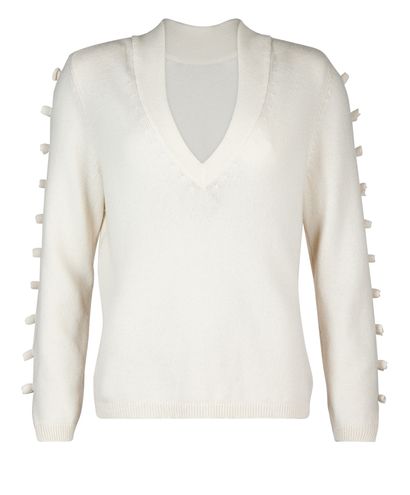 Chanel Cut Out Sleeve Sweater, front view