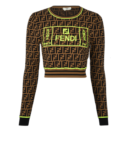 Fendi FF Crop Jumper, front view