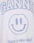 Ganni Isoli Oversized Smiley Raglan Sweatshirt, other view