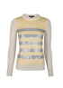 Gucci Sequined Striped Jumper, front view