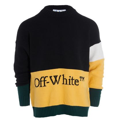 Off-White Colour Block Knitted Jumper, front view