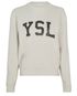 Saint Laurent Logo Sweatshirt, &pound;90, Clothing, Grey, Cotton, Front view