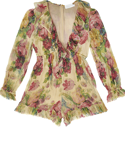 Zimmermann Floral Printed Melody Playsuit, front view