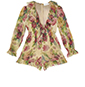 Zimmermann Floral Printed Melody Playsuit, front view