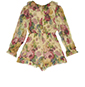 Zimmermann Floral Printed Melody Playsuit, back view