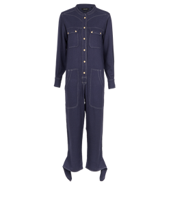 Isabel Marant Tacaia Jumpsuit, Silk/Cotton, Blue, UK6, 2*