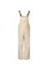 Prada Logo Plaque Overalls, £850, Clothing, Beige, Cotton, Front view