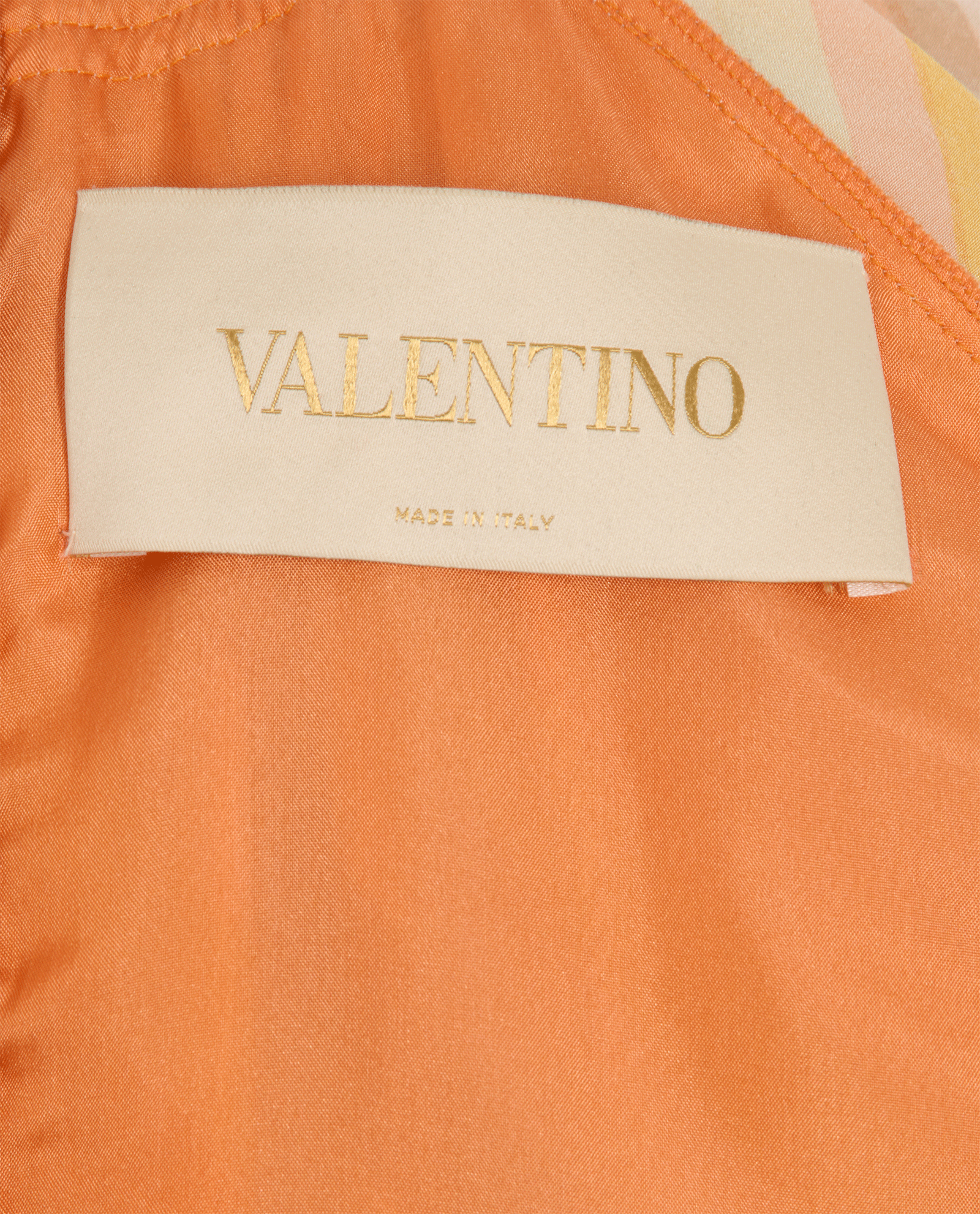 Valentino Stripes Pleated Playsuit, &pound;250, Clothing, Orange/Pink, Silk, Other view