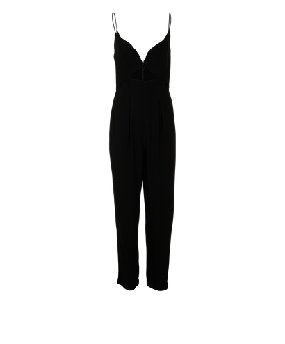 Zimmermann Cut-Out Jumpsuit, &pound;150, Clothing, Black, Viscose, Front view