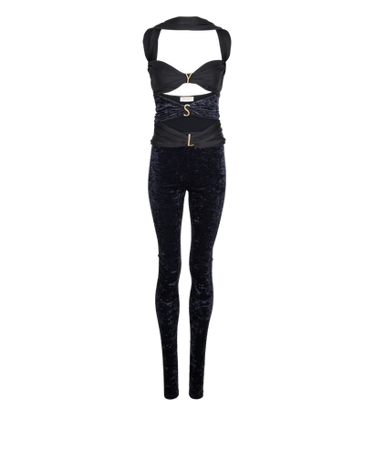 Saint Laurent Halterneck Initials Jumpsuit, front view