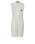 Gucci Interlocking G Playsuit, &pound;250, Clothing, White, Cotton/Linen, Front view