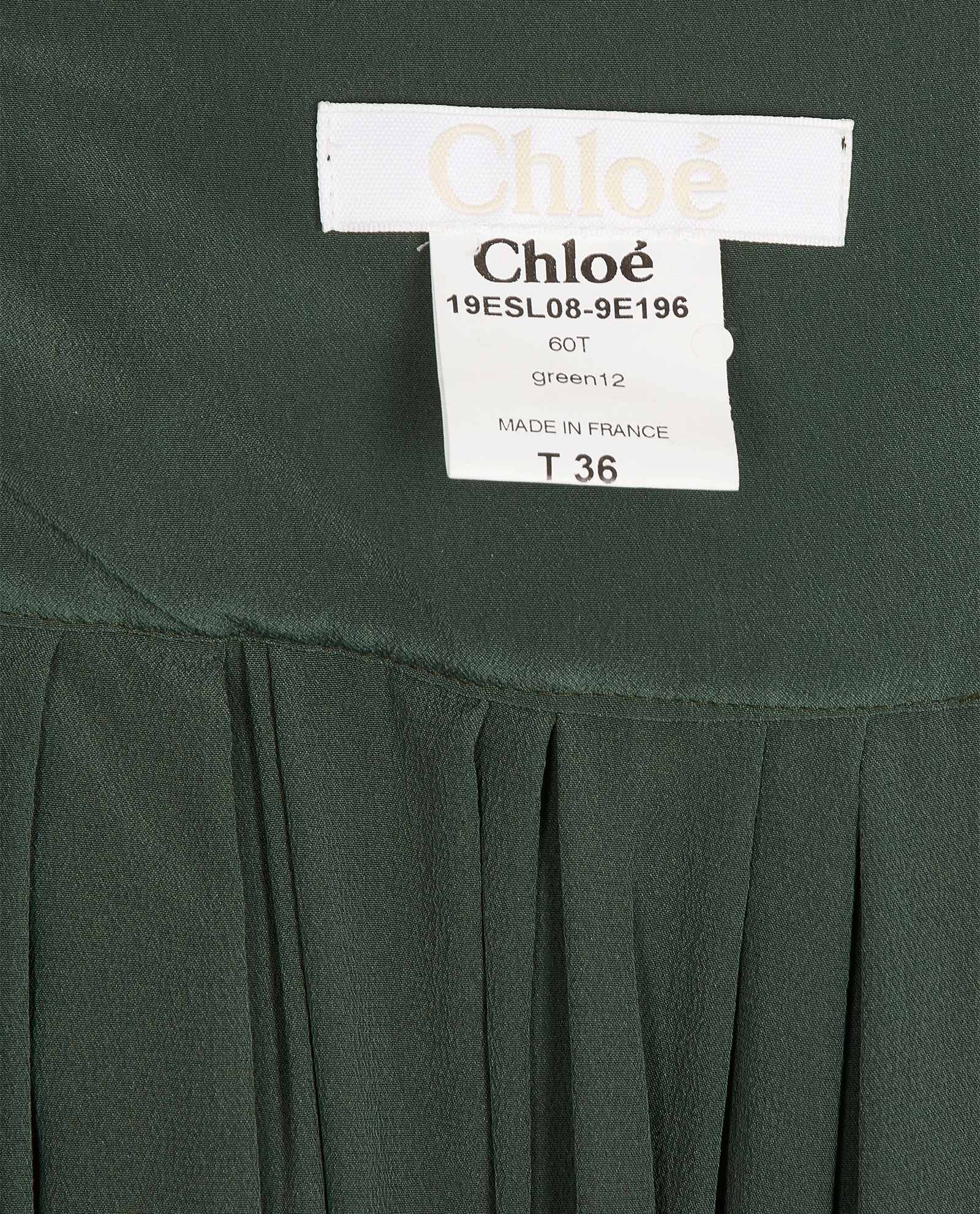 Chloe Drapped Halterneck Jumpsuit, &pound;210, Clothing, Green, Silk, Other view