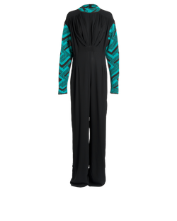 Prada F/W 2021 Jumpsuit, Viscose, Black/Green, UK10, 2*