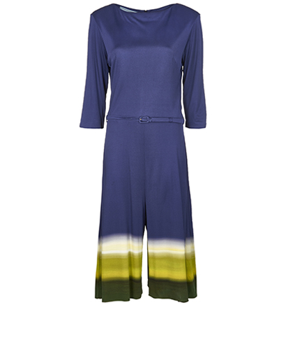 Prada Silk Tie-dye Hem Jumpsuit, front view