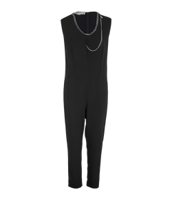 Stella McCartney Chain Sleeveless Jumpsuit, Viscose, Black, UK10, 3*