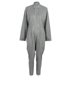 Stella McCartney Double Zip Jumpsuit, Wool, Grey, UK6, 3*