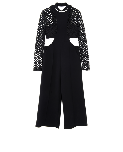 Self-Portrait Cut Out Jumpsuit, front view