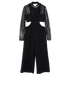 Self-Portrait Cut Out Jumpsuit, front view