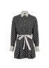 Valentino Belted Logo Print Playsuit, front view