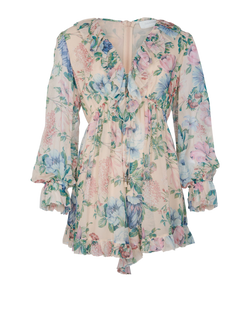 Zimmermann Floral Playsuit, Cotton, Multi, UK14, 3*