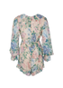 Zimmermann Floral Playsuit, back view