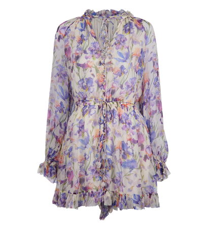 Zimmermann Tama Iris Print Playsuit, front view