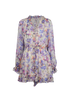 Zimmermann Tama Iris Print Playsuit, front view