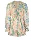 Zimmermann Floral Ruffle Playsuit, &pound;120, Clothing, Pink, Cotton/Silk, Front view