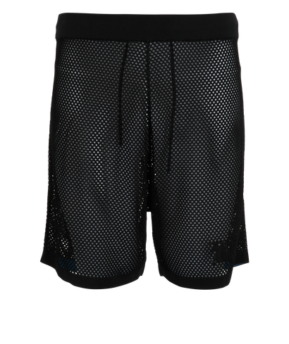 Burberry Ekd Mesh Shorts, &pound;150, Clothing, Black, Viscose, Front view