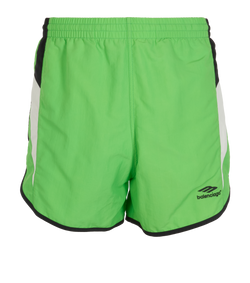 Balenciaga 3B Icon Track Shorts, Polyamide, Green, Sz S, 3*, Mens