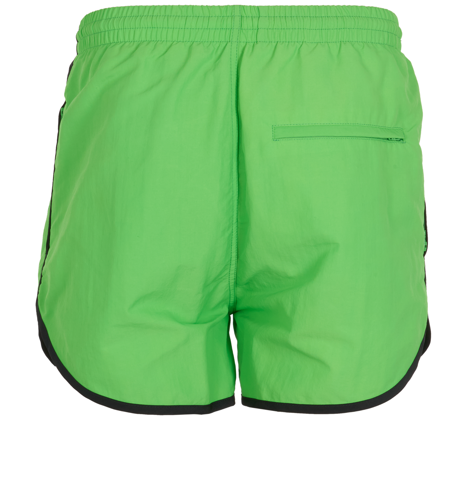 Balenciaga 3B Icon Track Shorts, &pound;150, Clothing, Green, Polyester Mix, Back view