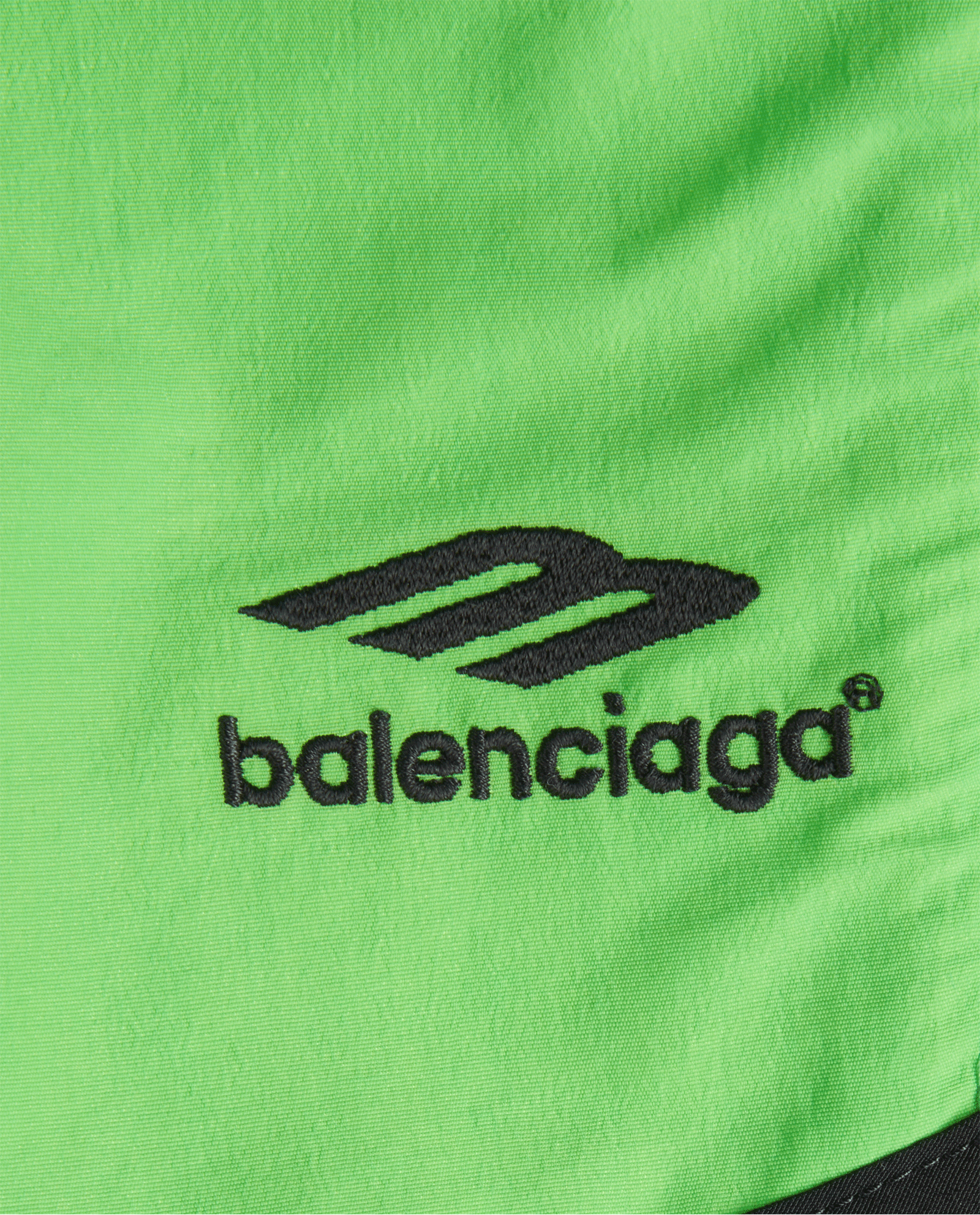 Balenciaga 3B Icon Track Shorts, &pound;150, Clothing, Green, Polyester Mix, Other view