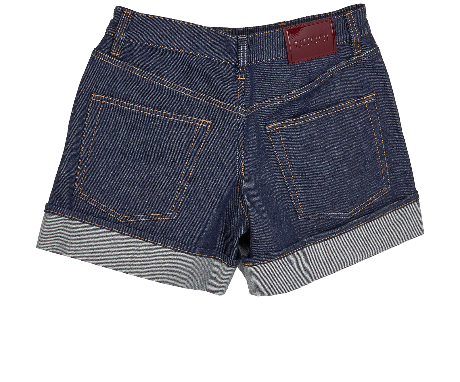 Gucci Denim Shorts, &pound;295, Clothing, Blue, Cotton, Back view