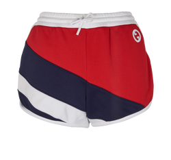 Gucci Interlocking G Shorts, Polyamide, White/Red/Navy, Sz S, 2*